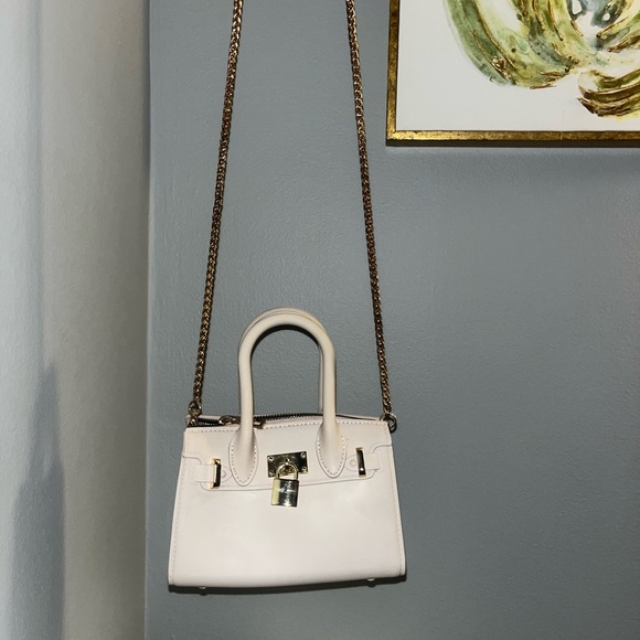 Purple mini crossbody handbag - Picture 4 of 8